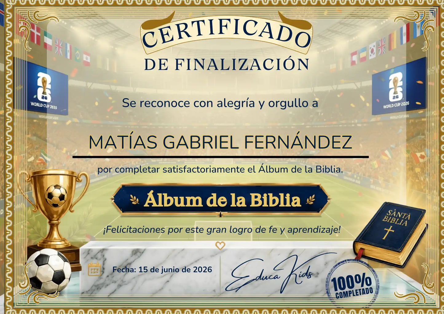 Álbum de la Biblia - Edición Mundial 2026 + Megapack Familiar